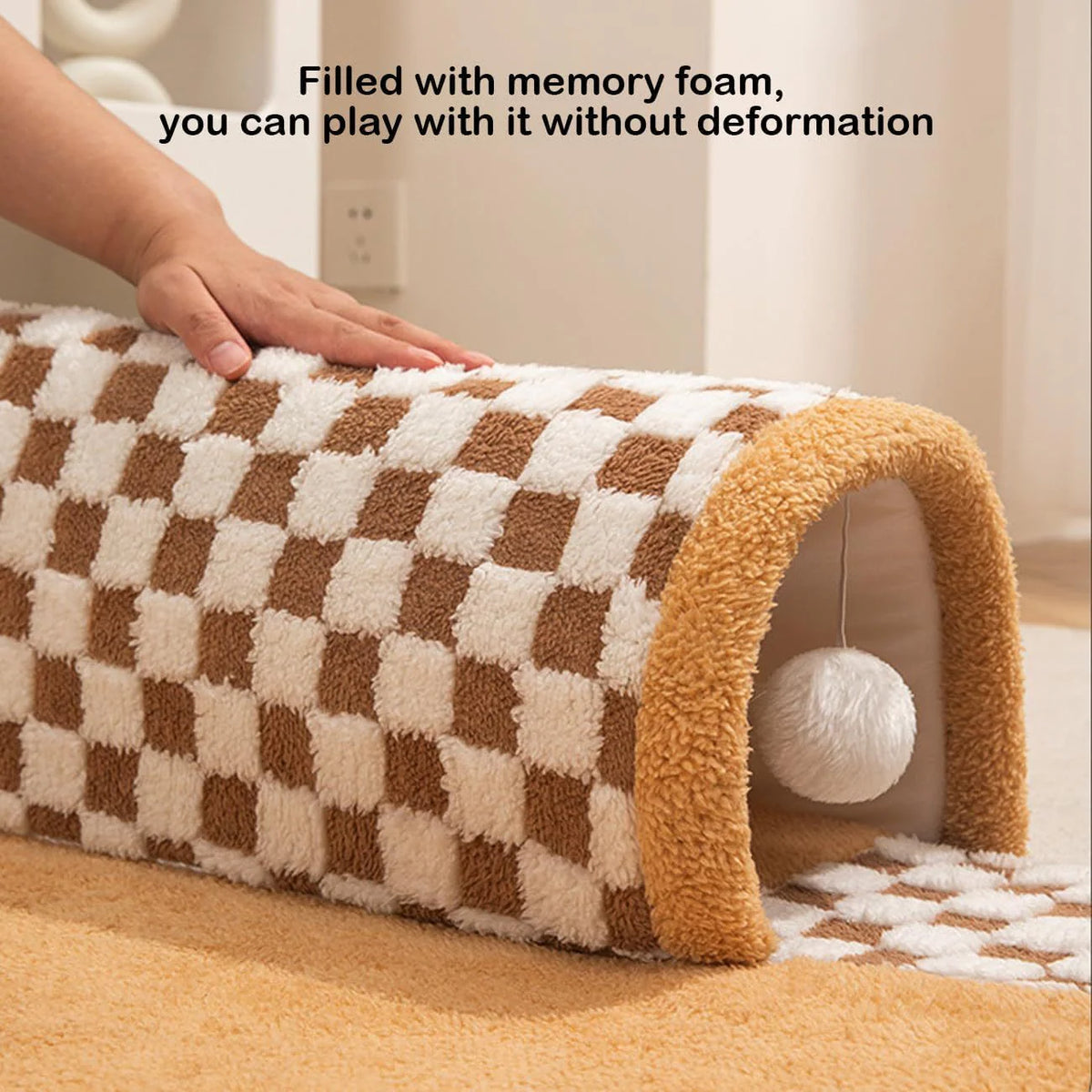 2-in-1 Cat Tunnel Bed — Play Mat & Hideaway Toy for Cats