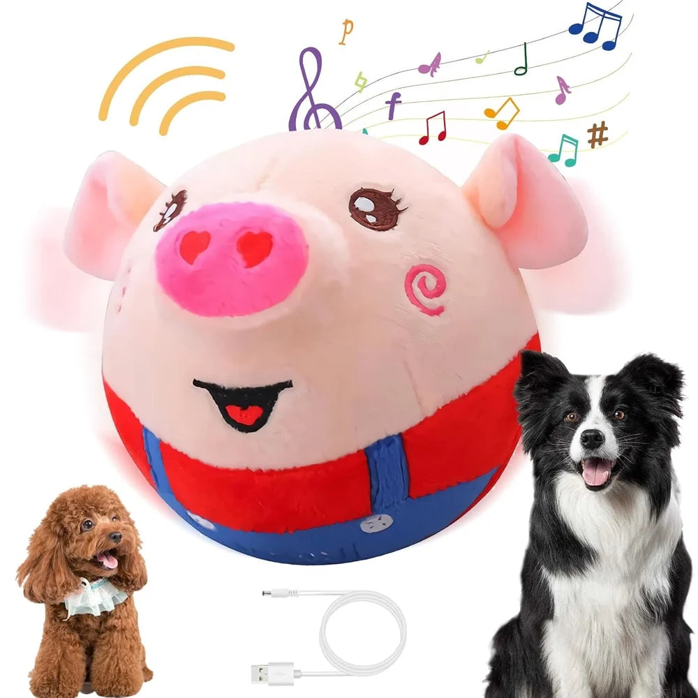 Interactive Bouncy Pet Ball — Self-Moving Electronic Dog Toy
