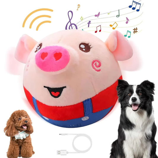 Interactive Bouncy Pet Ball — Self-Moving Electronic Dog Toy