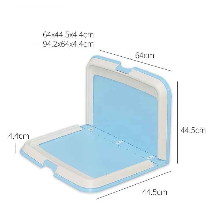 Foldable double dog toilet