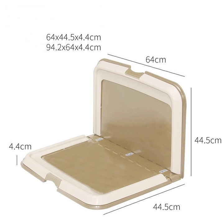 Foldable double dog toilet