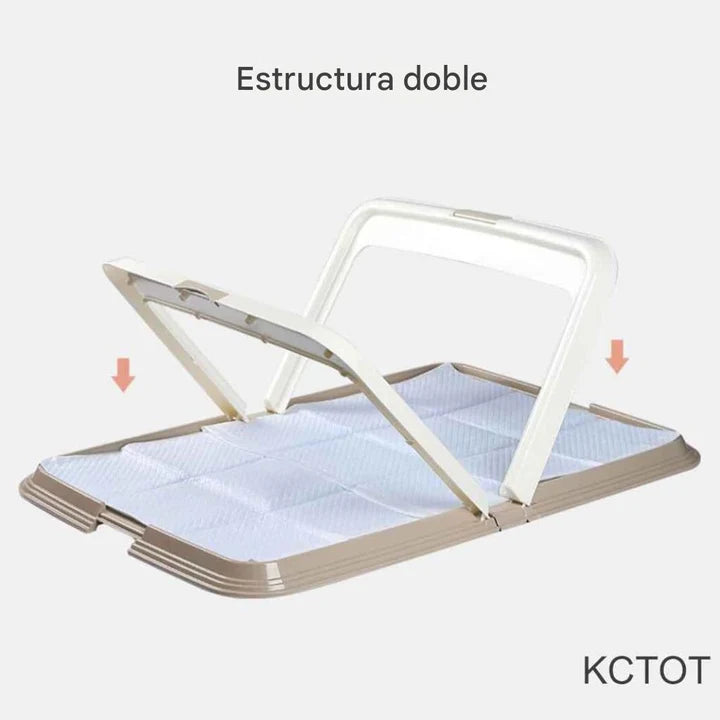 Foldable double dog toilet