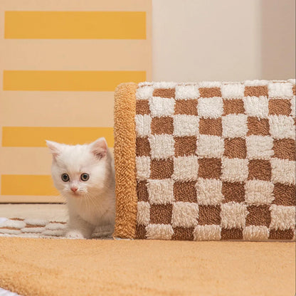 2-in-1 Cat Tunnel Bed — Play Mat & Hideaway Toy for Cats