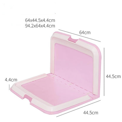 Foldable double dog toilet
